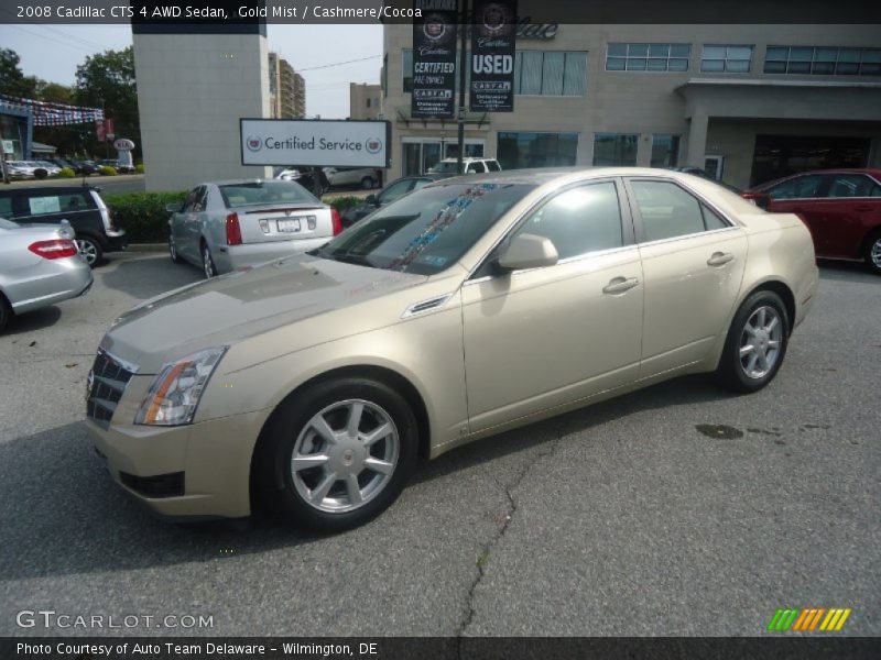 Gold Mist / Cashmere/Cocoa 2008 Cadillac CTS 4 AWD Sedan