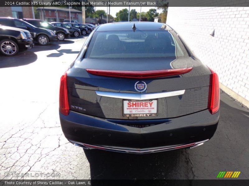Sapphire Blue Metallic / Medium Titanium/Jet Black 2014 Cadillac XTS Luxury AWD