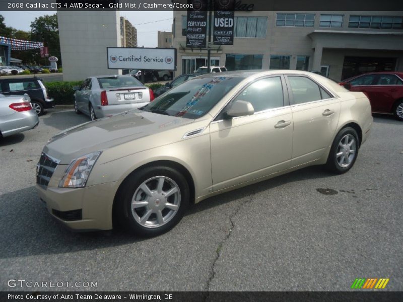 Gold Mist / Cashmere/Cocoa 2008 Cadillac CTS 4 AWD Sedan