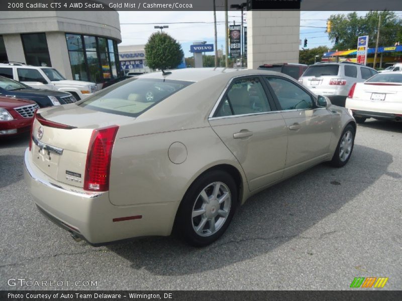 Gold Mist / Cashmere/Cocoa 2008 Cadillac CTS 4 AWD Sedan