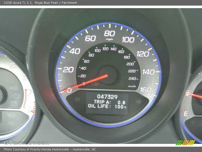 Royal Blue Pearl / Parchment 2008 Acura TL 3.2