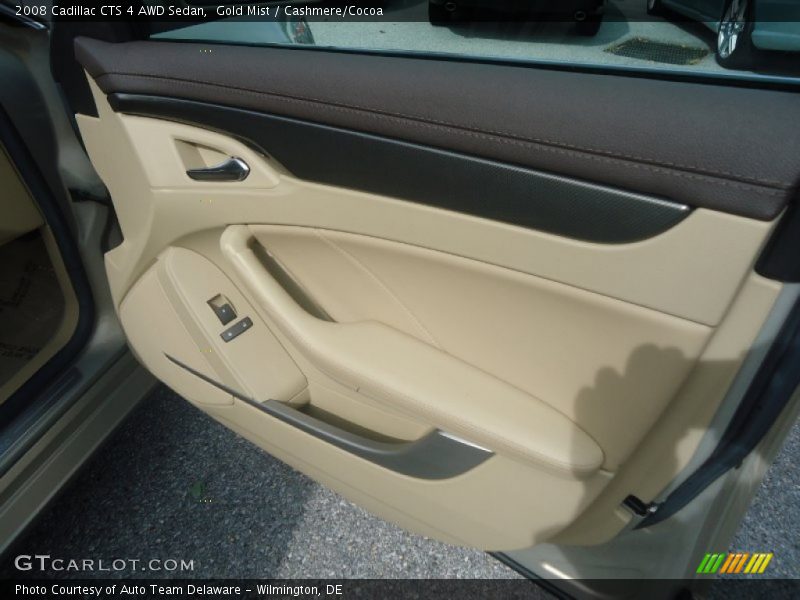 Gold Mist / Cashmere/Cocoa 2008 Cadillac CTS 4 AWD Sedan