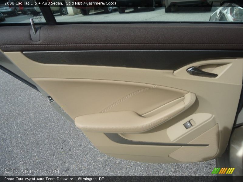 Gold Mist / Cashmere/Cocoa 2008 Cadillac CTS 4 AWD Sedan