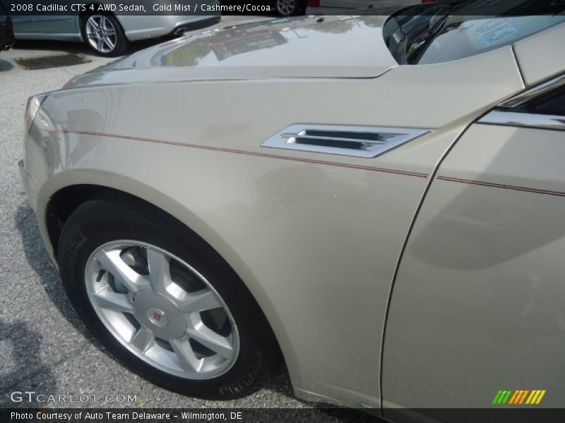 Gold Mist / Cashmere/Cocoa 2008 Cadillac CTS 4 AWD Sedan