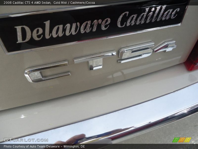 Gold Mist / Cashmere/Cocoa 2008 Cadillac CTS 4 AWD Sedan