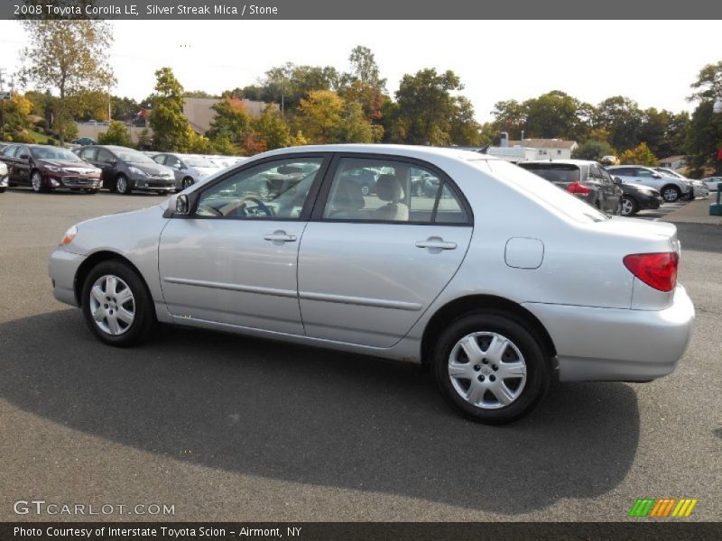 Silver Streak Mica / Stone 2008 Toyota Corolla LE