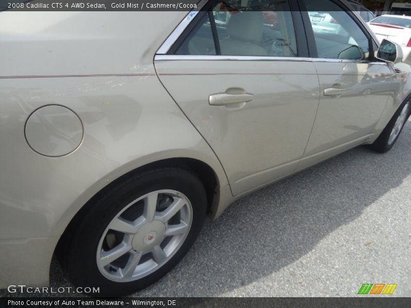 Gold Mist / Cashmere/Cocoa 2008 Cadillac CTS 4 AWD Sedan