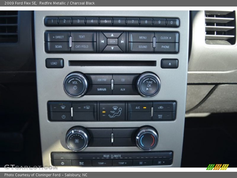 Redfire Metallic / Charcoal Black 2009 Ford Flex SE