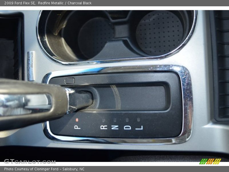 Redfire Metallic / Charcoal Black 2009 Ford Flex SE