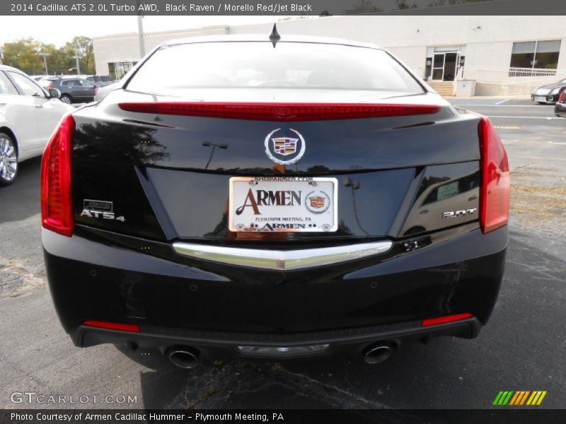 Black Raven / Morello Red/Jet Black 2014 Cadillac ATS 2.0L Turbo AWD