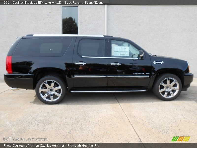 Black Raven / Ebony/Ebony 2014 Cadillac Escalade ESV Luxury AWD