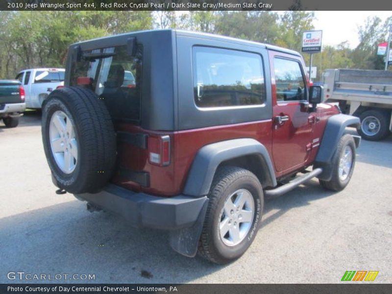 Red Rock Crystal Pearl / Dark Slate Gray/Medium Slate Gray 2010 Jeep Wrangler Sport 4x4