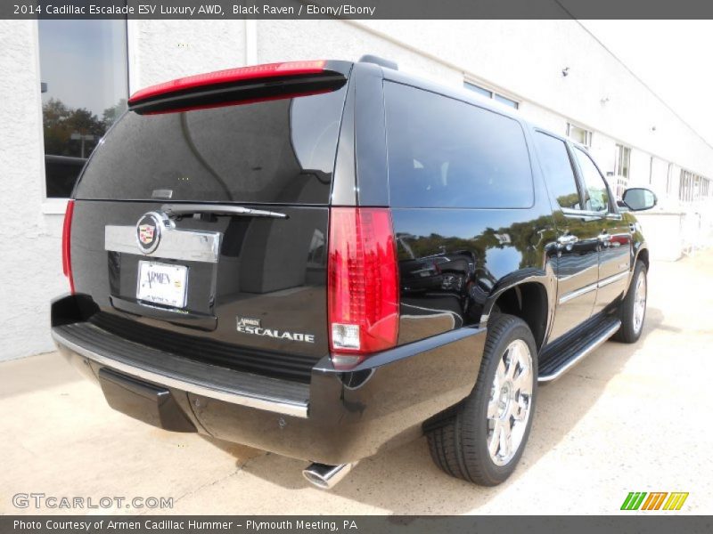 Black Raven / Ebony/Ebony 2014 Cadillac Escalade ESV Luxury AWD