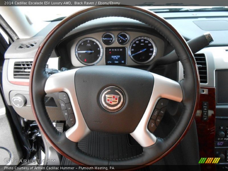 Black Raven / Ebony/Ebony 2014 Cadillac Escalade ESV Luxury AWD