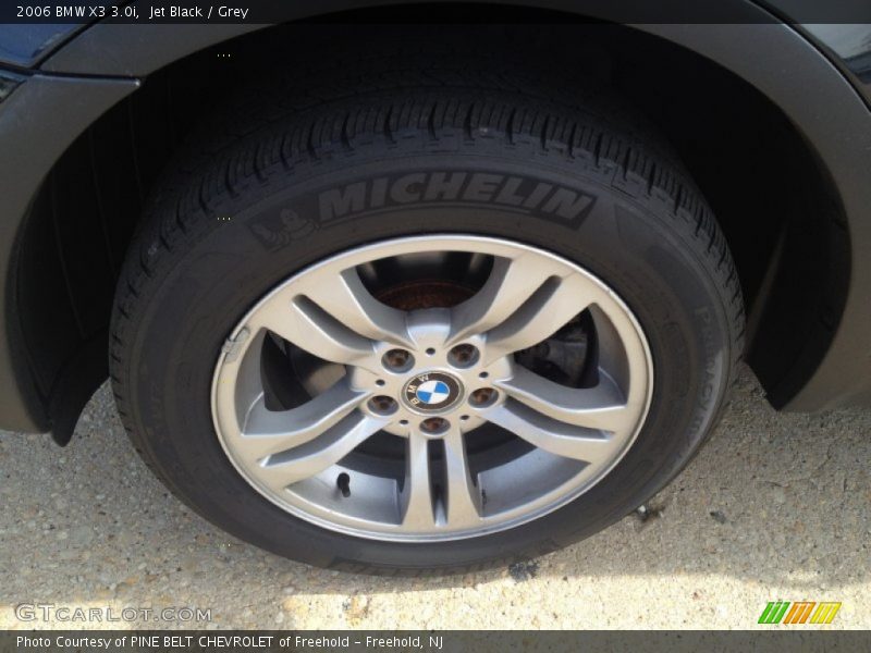 Jet Black / Grey 2006 BMW X3 3.0i