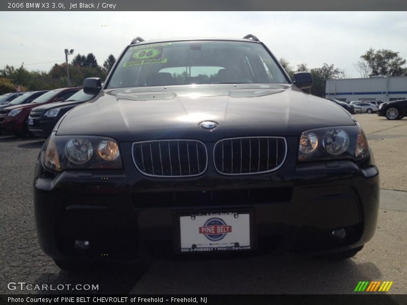 Jet Black / Grey 2006 BMW X3 3.0i