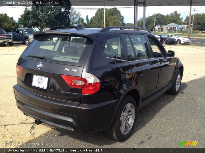 Jet Black / Grey 2006 BMW X3 3.0i