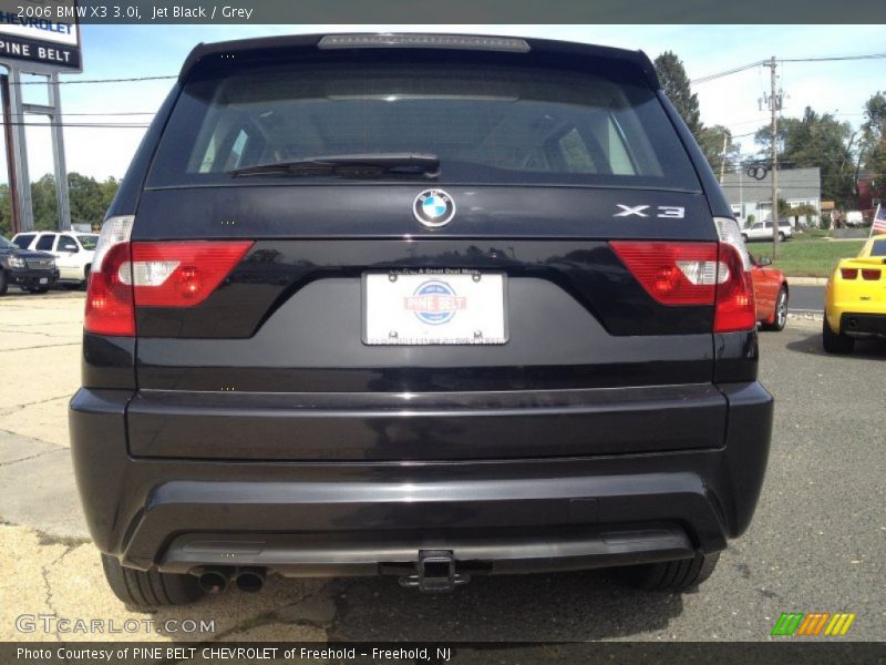 Jet Black / Grey 2006 BMW X3 3.0i
