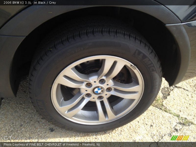 Jet Black / Grey 2006 BMW X3 3.0i