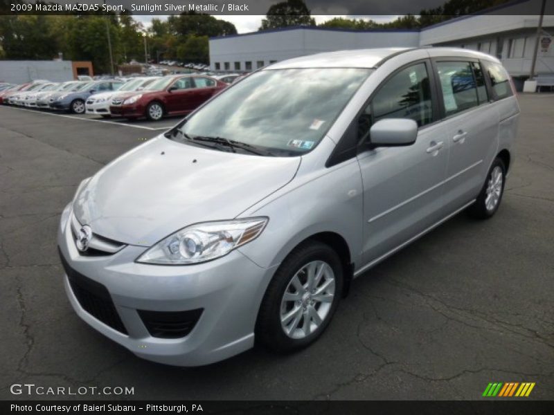 Sunlight Silver Metallic / Black 2009 Mazda MAZDA5 Sport