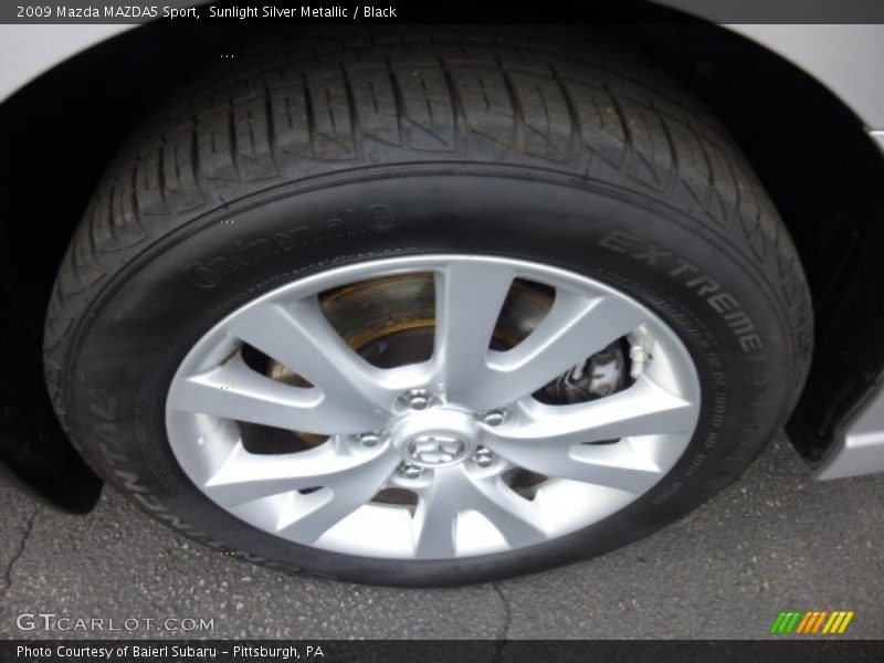 Sunlight Silver Metallic / Black 2009 Mazda MAZDA5 Sport