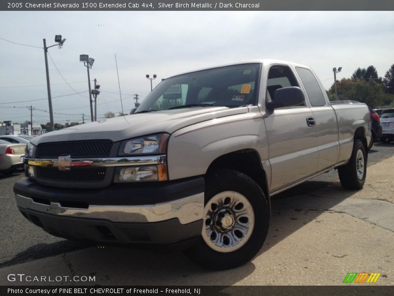 Silver Birch Metallic / Dark Charcoal 2005 Chevrolet Silverado 1500 Extended Cab 4x4
