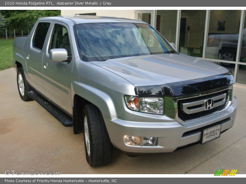 Alabaster Silver Metallic / Gray 2010 Honda Ridgeline RTL