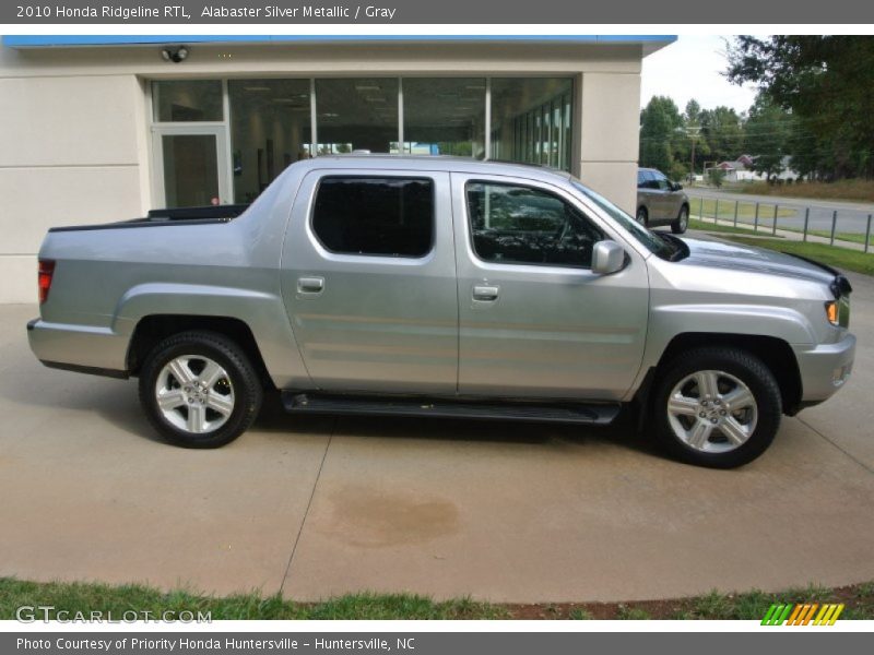 Alabaster Silver Metallic / Gray 2010 Honda Ridgeline RTL