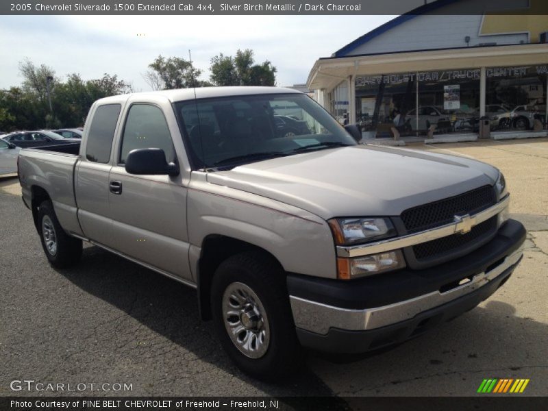 Silver Birch Metallic / Dark Charcoal 2005 Chevrolet Silverado 1500 Extended Cab 4x4
