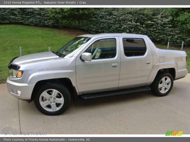Alabaster Silver Metallic / Gray 2010 Honda Ridgeline RTL