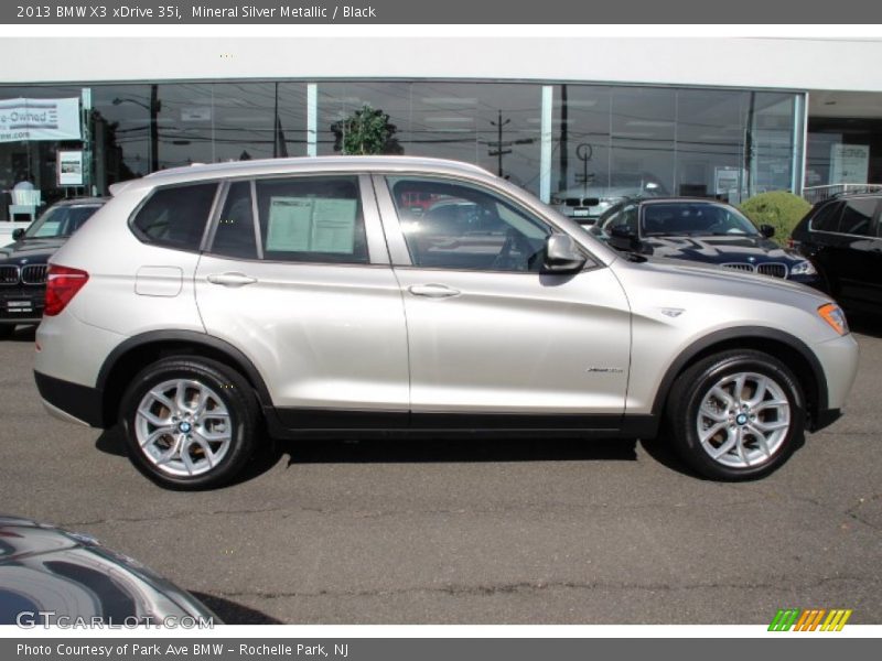 Mineral Silver Metallic / Black 2013 BMW X3 xDrive 35i