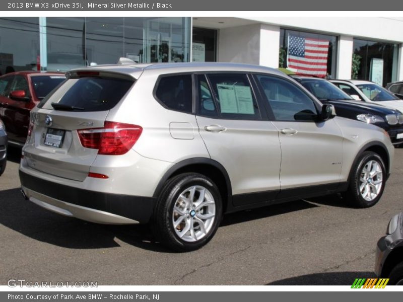 Mineral Silver Metallic / Black 2013 BMW X3 xDrive 35i