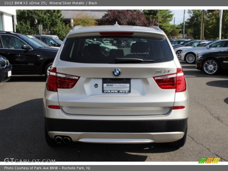 Mineral Silver Metallic / Black 2013 BMW X3 xDrive 35i