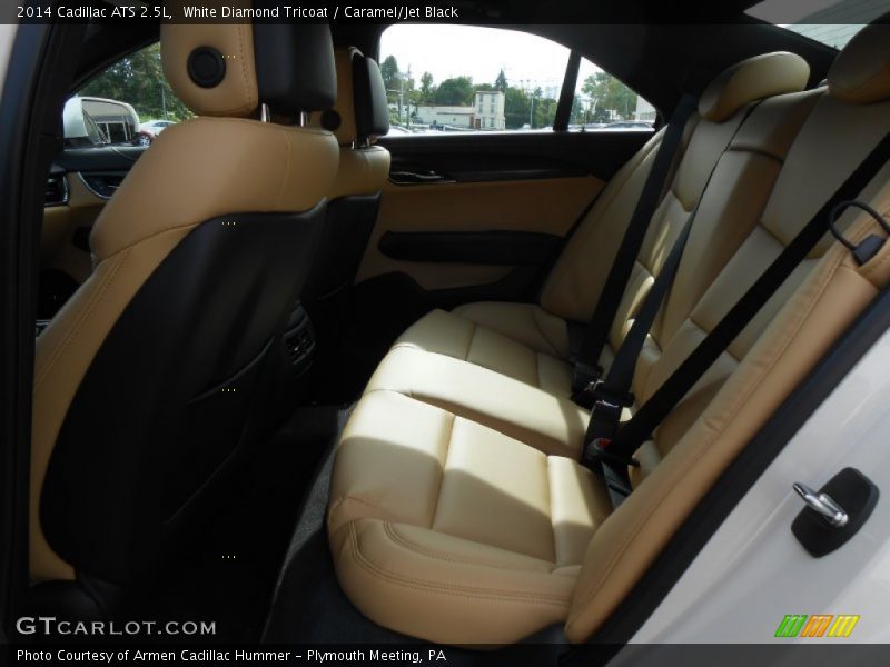 White Diamond Tricoat / Caramel/Jet Black 2014 Cadillac ATS 2.5L