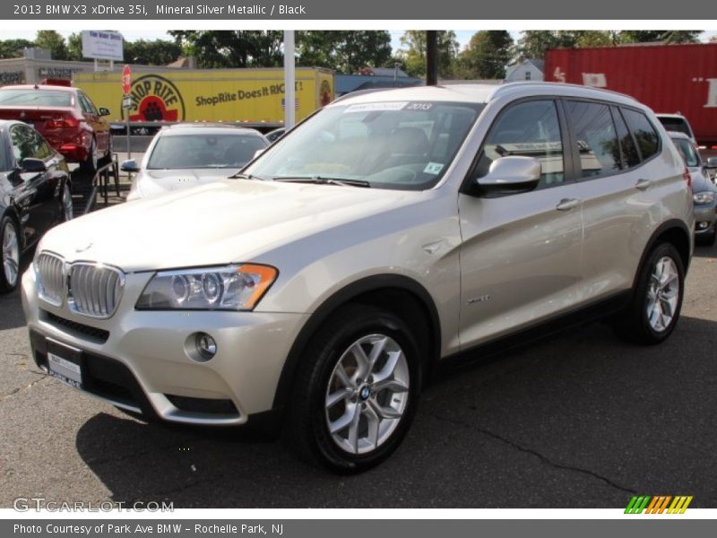 Mineral Silver Metallic / Black 2013 BMW X3 xDrive 35i