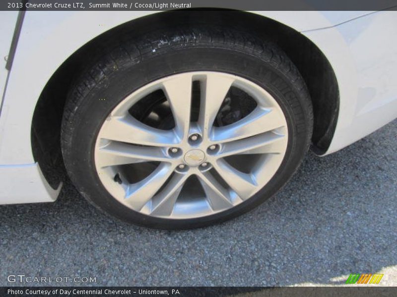 Summit White / Cocoa/Light Neutral 2013 Chevrolet Cruze LTZ