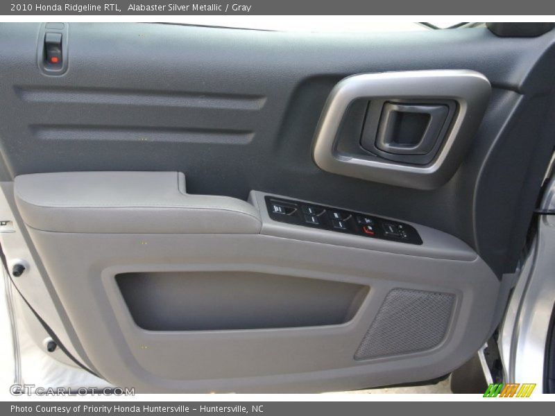 Alabaster Silver Metallic / Gray 2010 Honda Ridgeline RTL