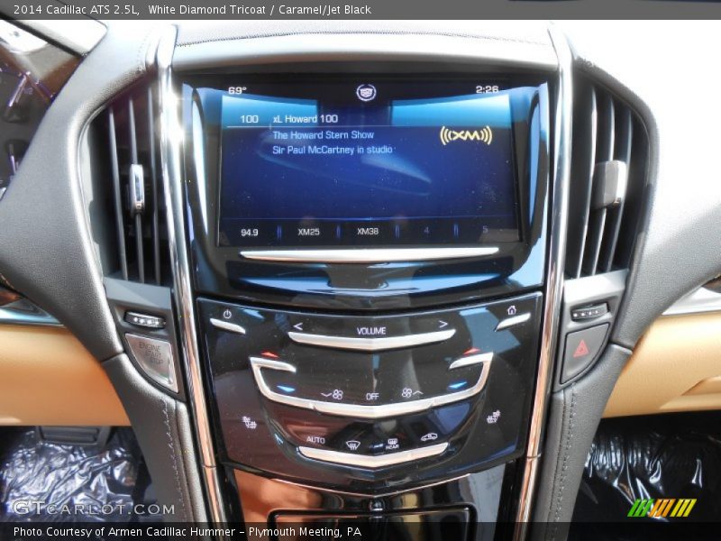 White Diamond Tricoat / Caramel/Jet Black 2014 Cadillac ATS 2.5L