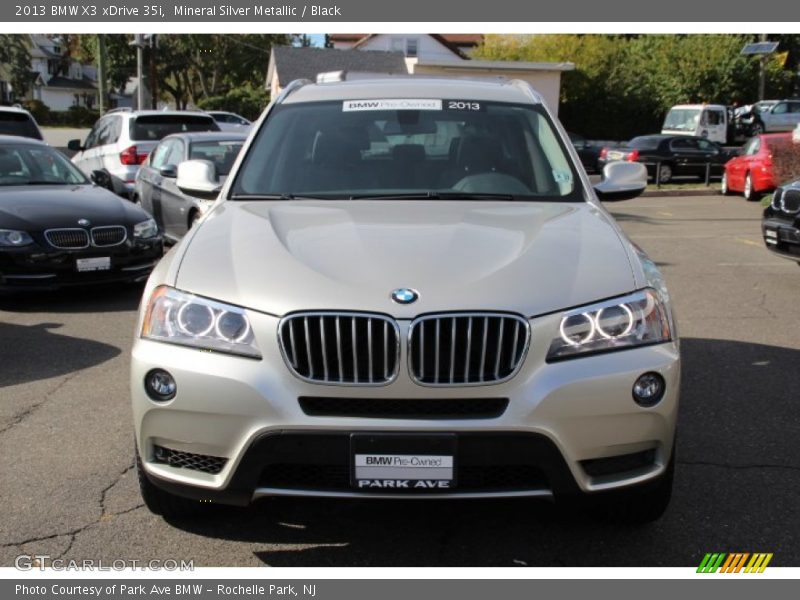 Mineral Silver Metallic / Black 2013 BMW X3 xDrive 35i