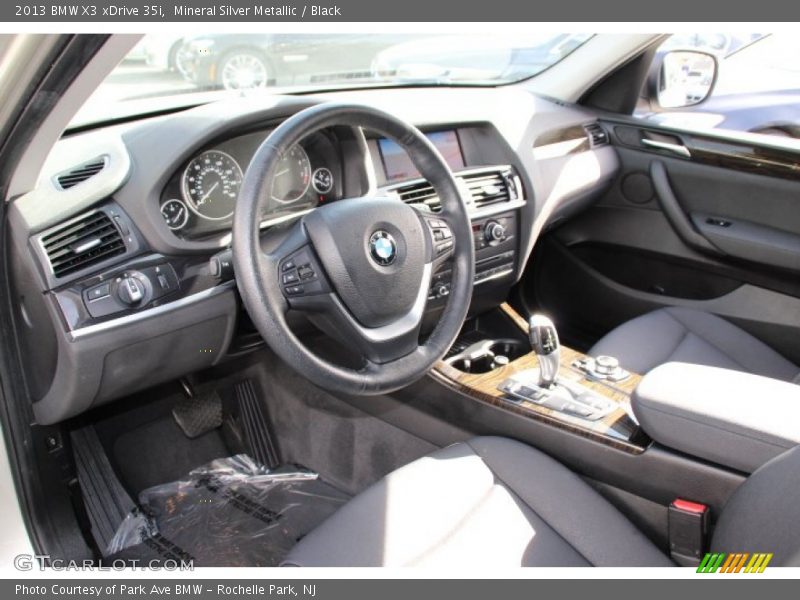 Mineral Silver Metallic / Black 2013 BMW X3 xDrive 35i