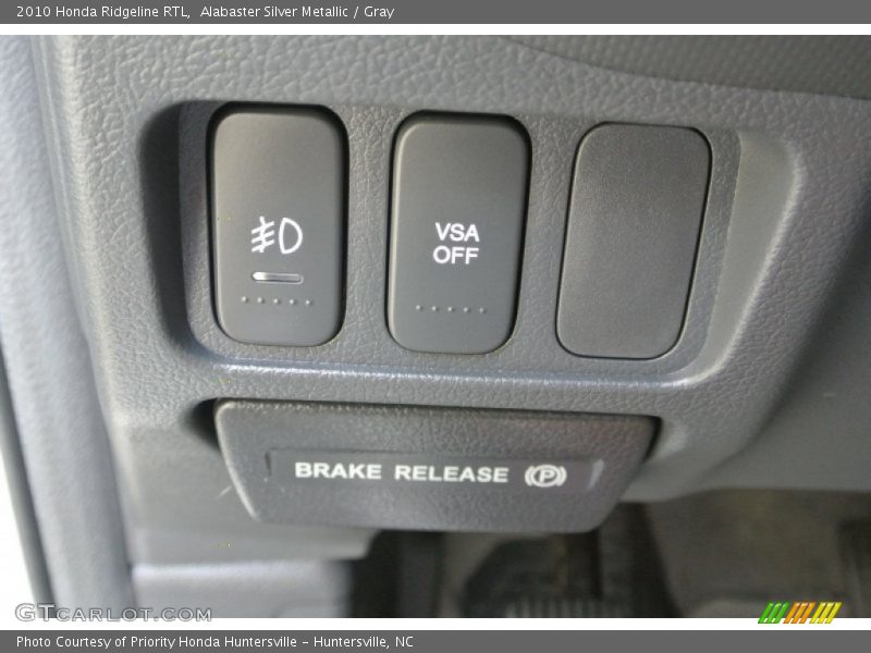 Alabaster Silver Metallic / Gray 2010 Honda Ridgeline RTL
