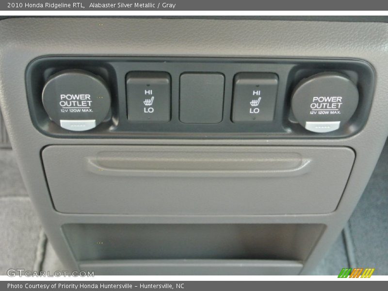 Alabaster Silver Metallic / Gray 2010 Honda Ridgeline RTL