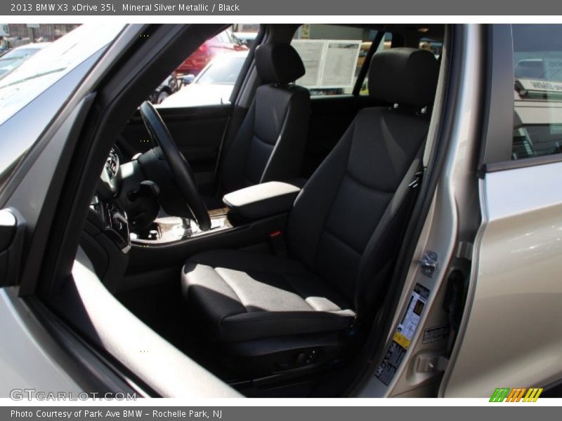 Mineral Silver Metallic / Black 2013 BMW X3 xDrive 35i
