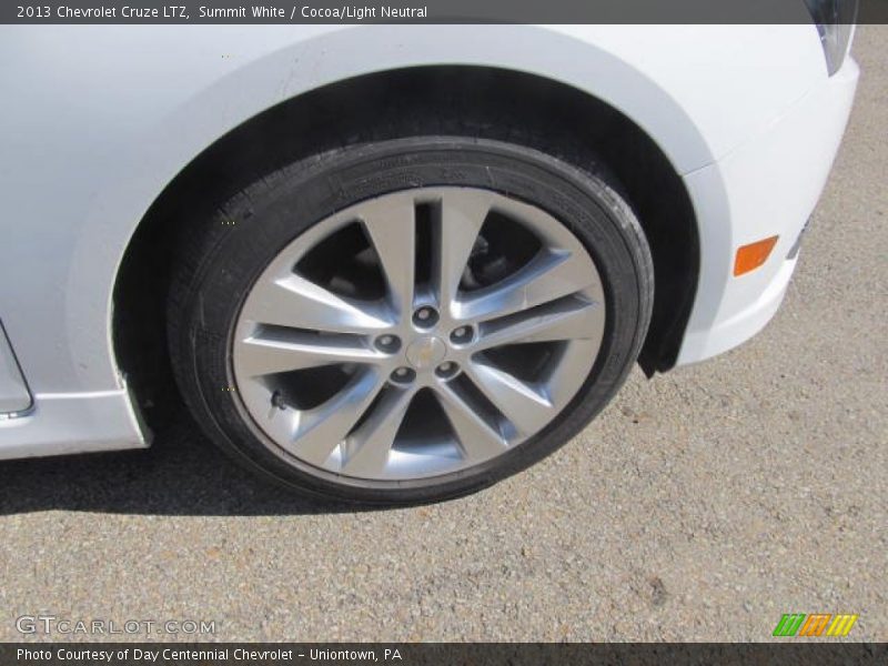 Summit White / Cocoa/Light Neutral 2013 Chevrolet Cruze LTZ