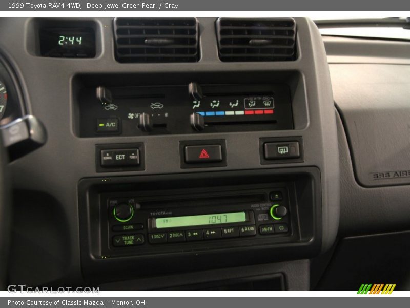 Deep Jewel Green Pearl / Gray 1999 Toyota RAV4 4WD