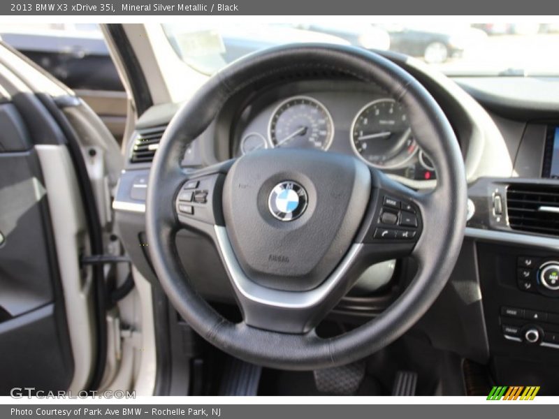 Mineral Silver Metallic / Black 2013 BMW X3 xDrive 35i