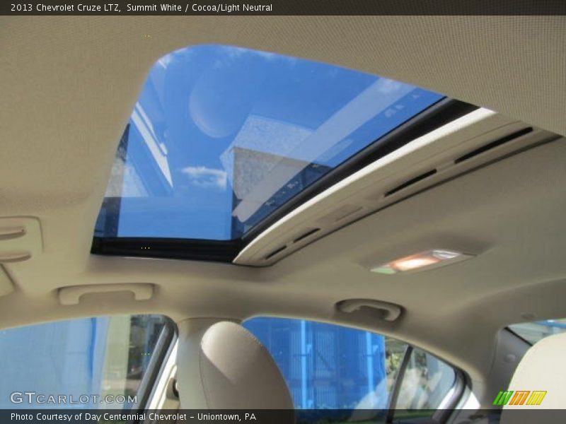 Summit White / Cocoa/Light Neutral 2013 Chevrolet Cruze LTZ