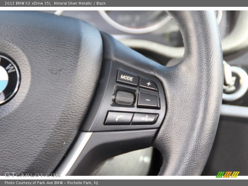 Mineral Silver Metallic / Black 2013 BMW X3 xDrive 35i
