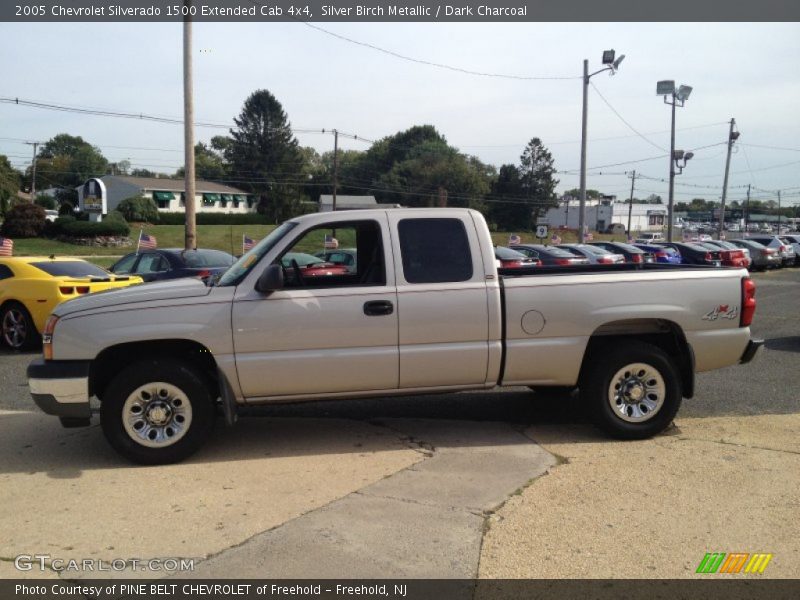 Silver Birch Metallic / Dark Charcoal 2005 Chevrolet Silverado 1500 Extended Cab 4x4