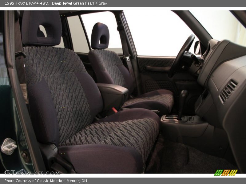 Deep Jewel Green Pearl / Gray 1999 Toyota RAV4 4WD